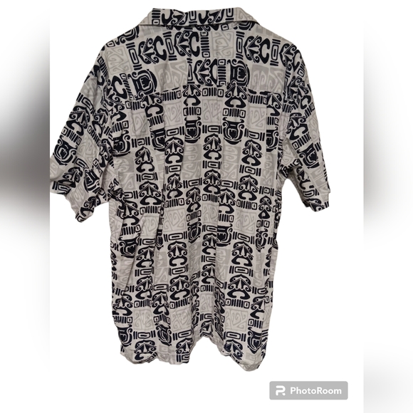 Quicksilver Mens Hawaiian Short Sleeve Shirt EUC - Picture 2 of 5